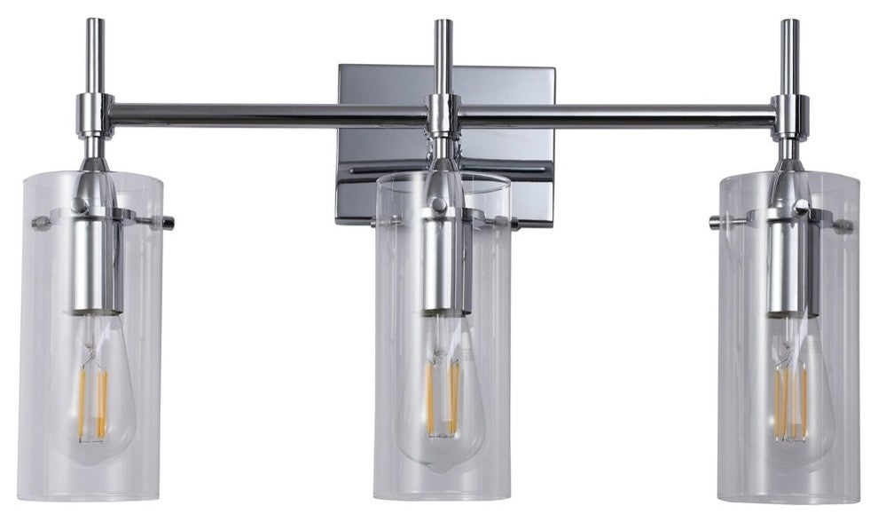 Effimero 3-Light Wall Sconce, Chrome