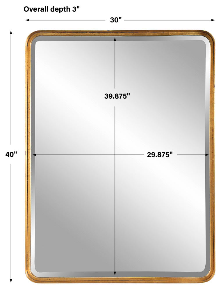 Uttermost Crofton Gold Large Mirror