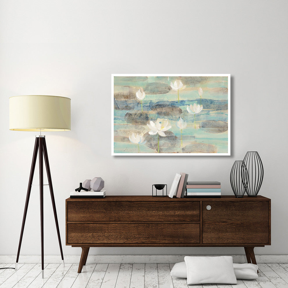 "Water Lilies" Digital Paper Print by Albena Hristova, 50"x34"