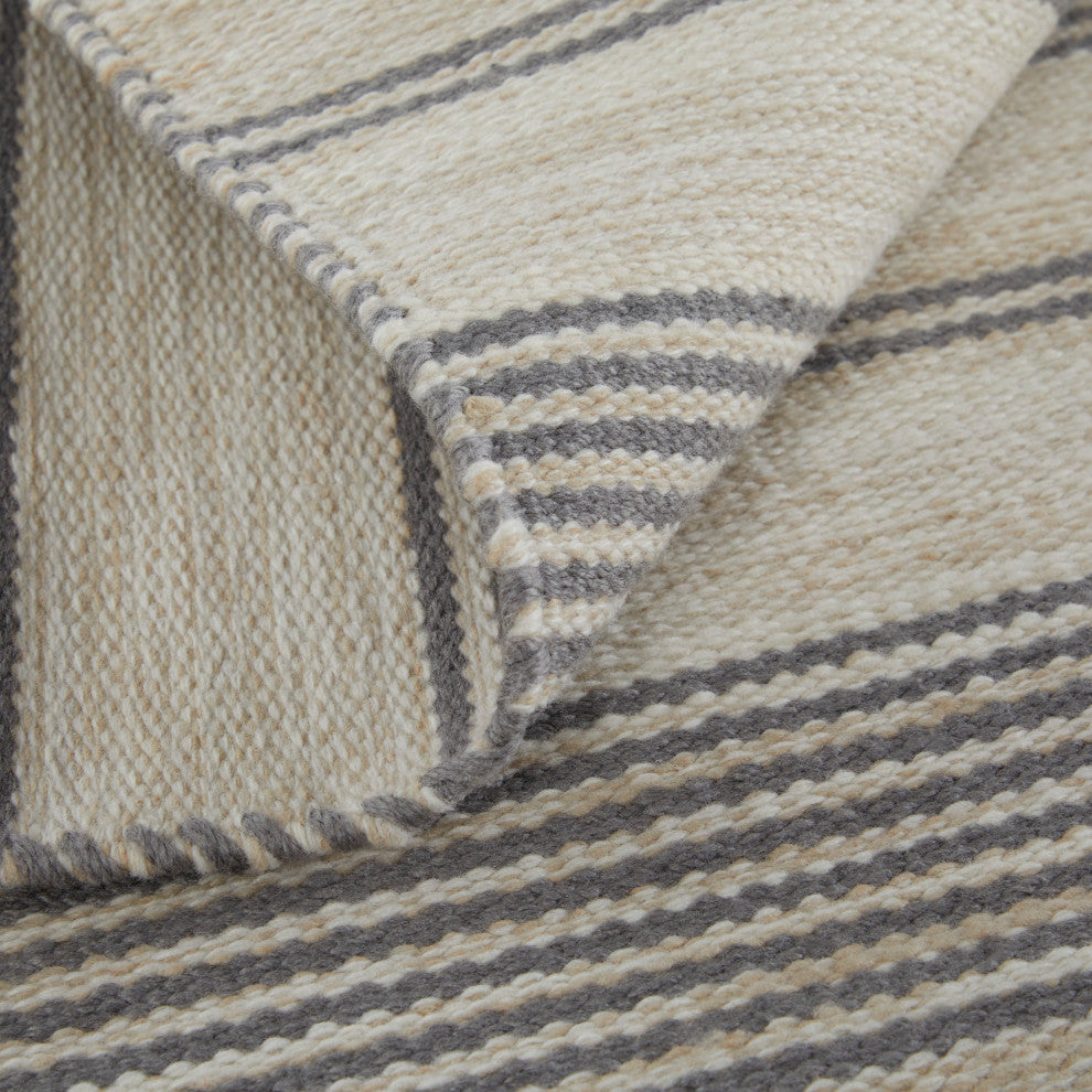 Weave & Wander Granberg Eco-Friendly PET Rug, Gray, 5' X 8'