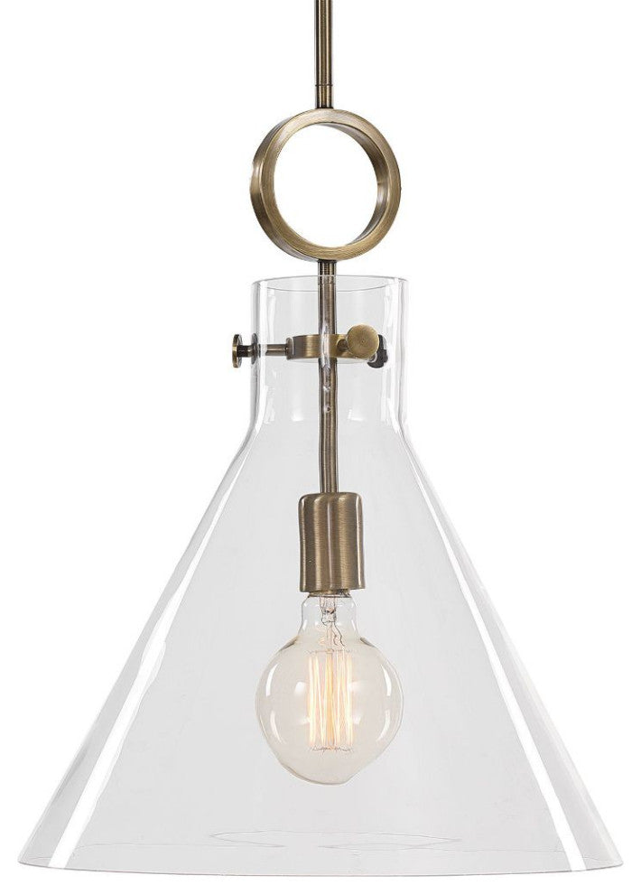 Uttermost Imbuto Funnel Glass 1-Light Pendant