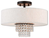 3 Light Ceiling Mount, English Bronze