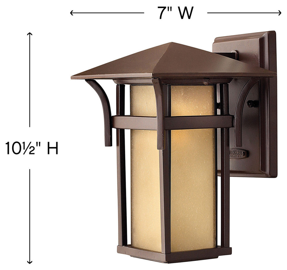 Hinkley Harbor Small Wall Mount Lantern, Anchor Bronze
