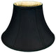 Royal Designs Shallow Bell Basic Lamp Shade, Black/Gold, 6x13x8.5