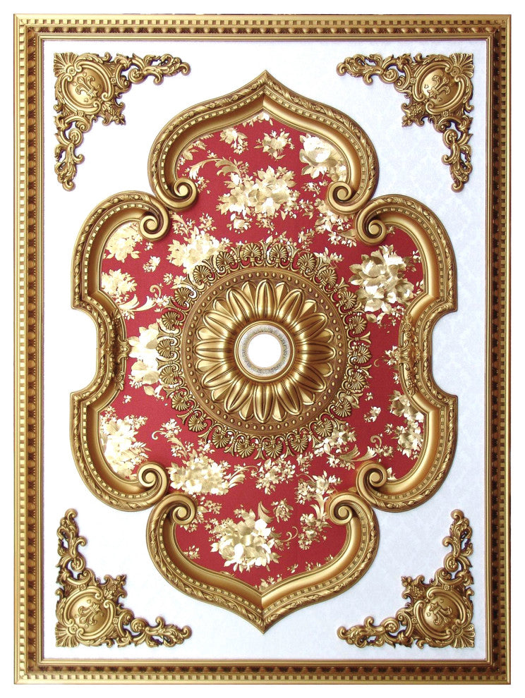 Artistry Lighting, Rectangle 63" x 47" Gold Ceiling Medallion (ART1216-F-094)
