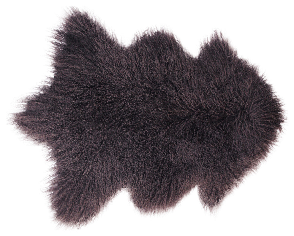 Curly Long Wool Tibetan Sheepskin Pelt