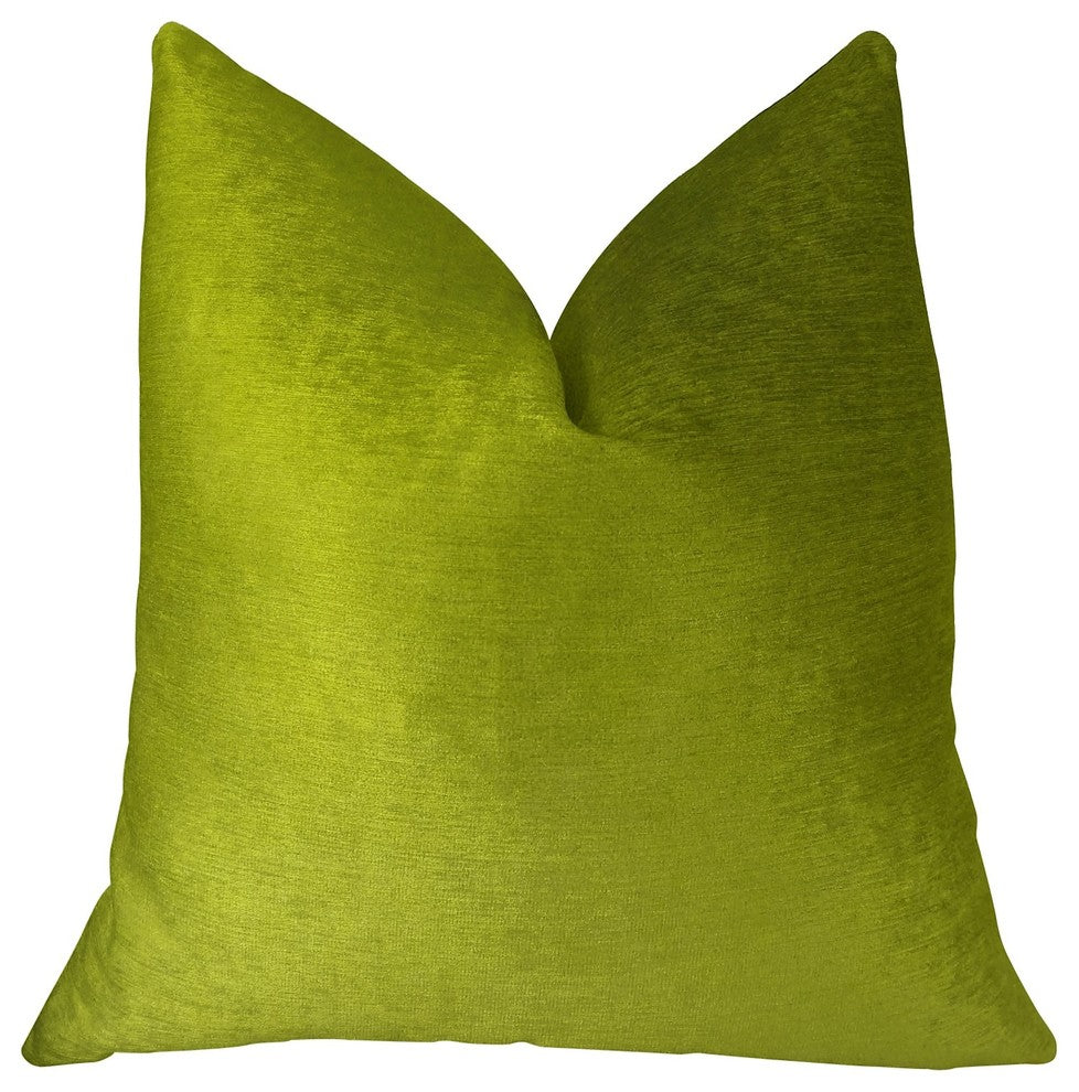 Pistachio Love Green Handmade Luxury Pillow, 20"x30" Queen