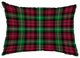 Tartan Plaid 14"x20" Holiday Print Decorative Outdoor Throw Pillow, Red