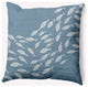 26x26" Escuela Nautical Decorative Indoor Pillow, Dusty Smoke