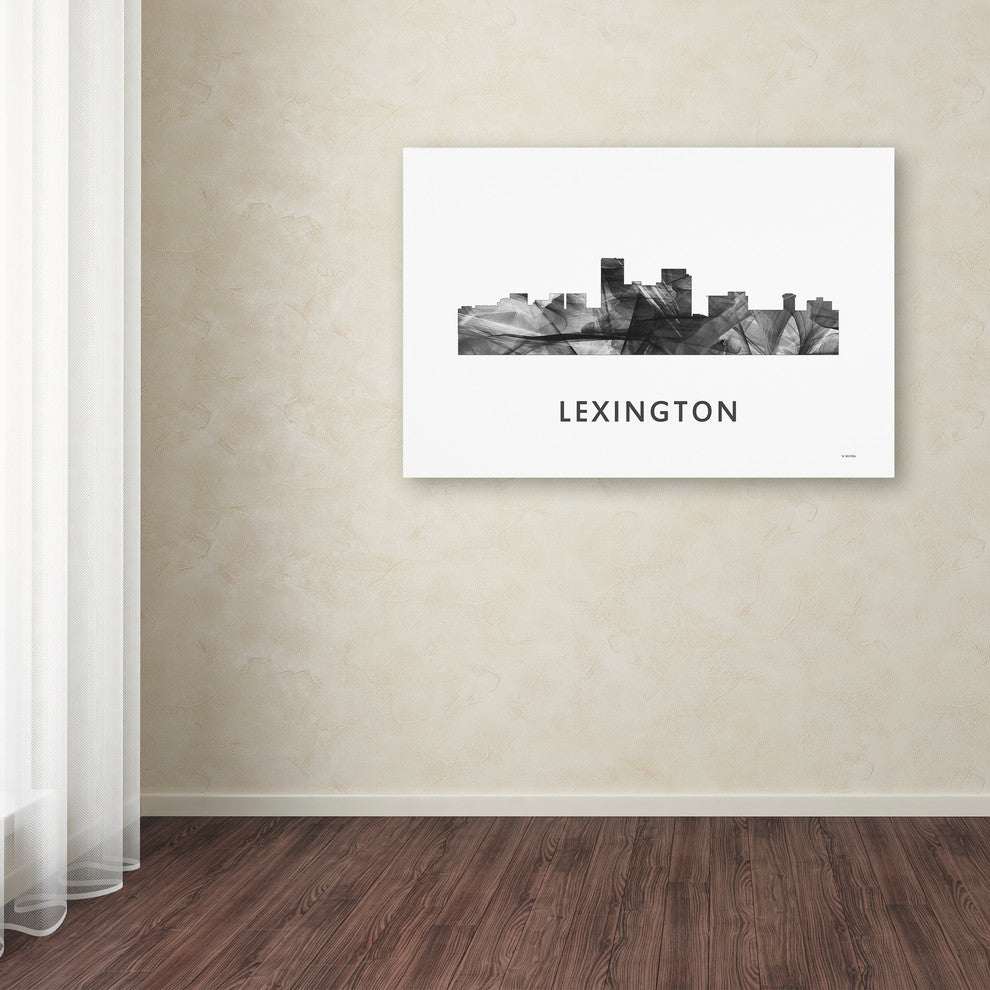 Marlene Watson 'Lexington Kentucky Skyline' Canvas Art, 19x12