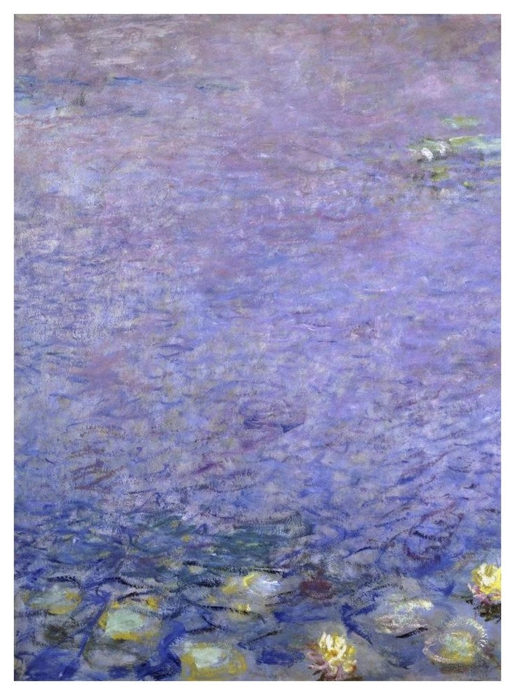 "Water Lilies: Morning, c. 1914-26 (left)" Paper Print by Claude Monet, 32"x42"