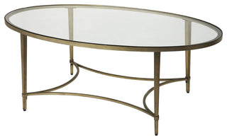 Butler Monica Oval Cocktail Table, Gold