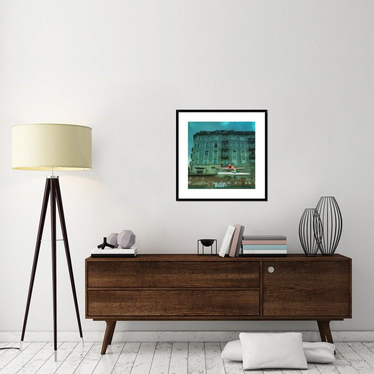 "My Hamburg" Framed Digital Print by Ambra, 30x30"