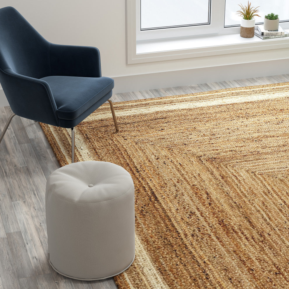 Olivia Collection Neutral Tone Area Rug Rectangle 8' x 10'