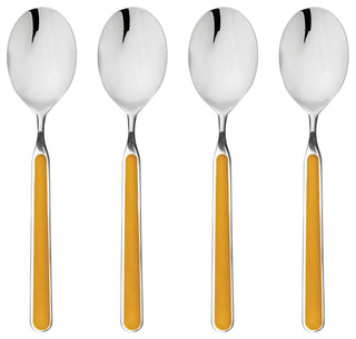 Fantasia Coffee Spoon Set 4-Piece Set, Mustard