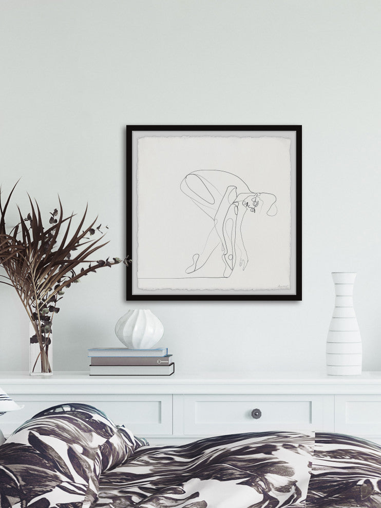 "Dream Hard Work Harder" Framed Painting Print, 12x12