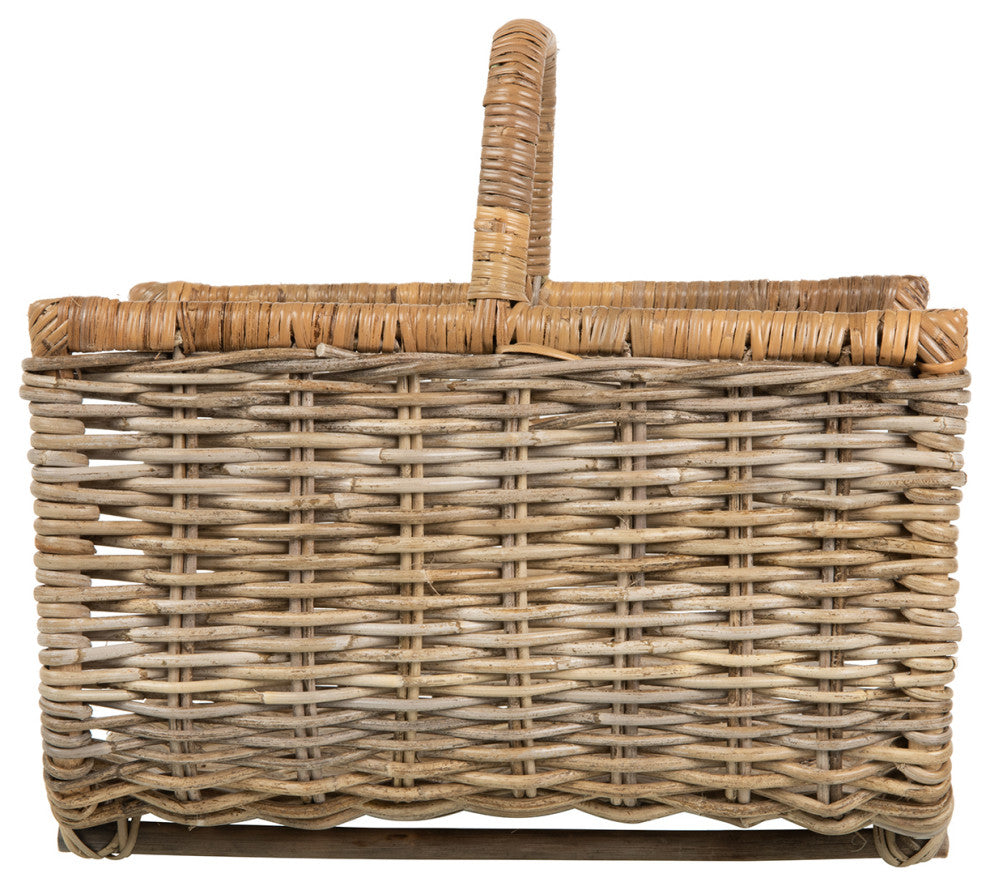 Kobo Fire Log Basket, Gray and Brown