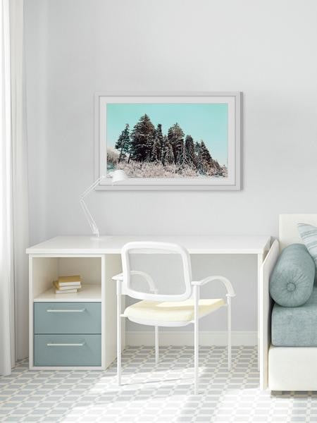 "Cold Winter Morning" Framed Painting Print, 24"x16"