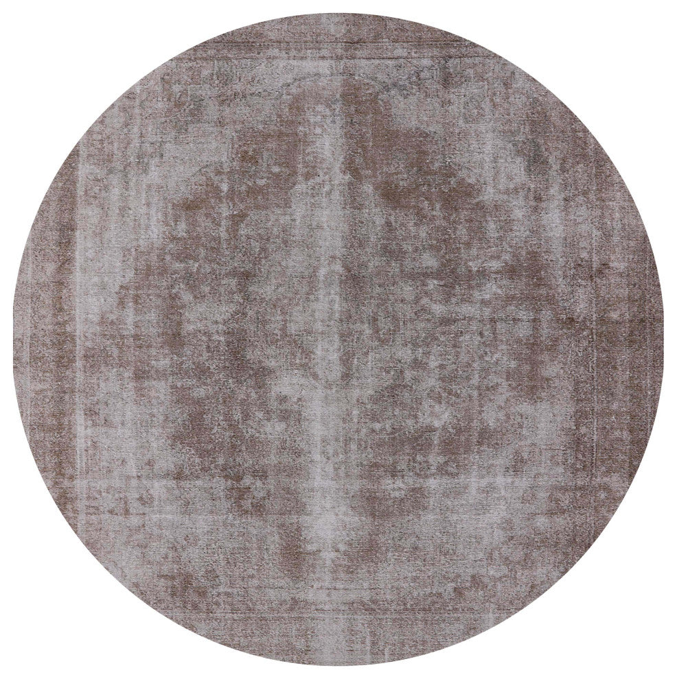 Ahgly Company Indoor Round Mid-Century Modern Area Rugs, 3' Round