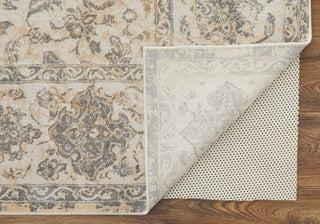 Neoma Traditional Bordered, Ivory/Tan/Gray, 10'x14' Area Rug
