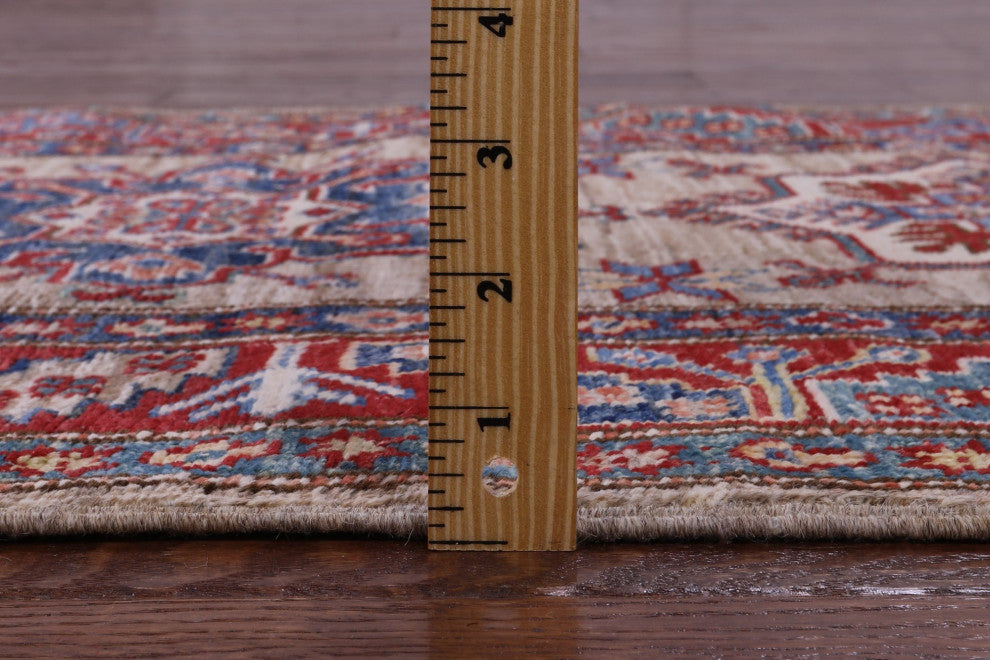 2' 9" X 8' 10" Runner Hand Knotted Super Kazak Wool Rug - Q12838