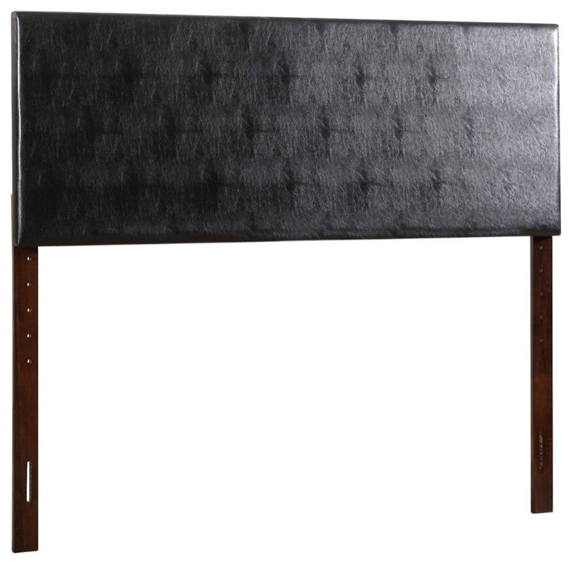 Novo Faux Leather Headboard, Black, King