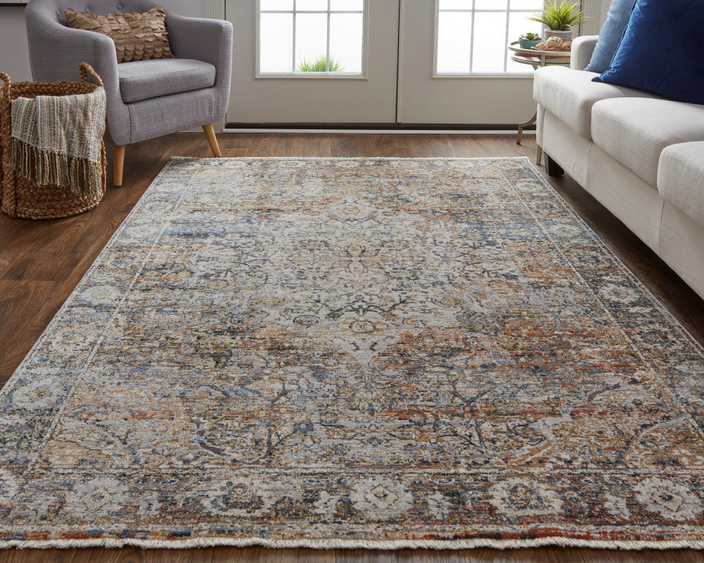 Weave & Wander Frencess Rug, Cotton/D.Gold, 2' x 3' Rug