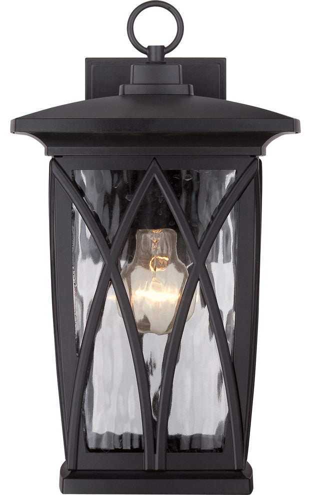 Quoizel GVR8408K One Light Outdoor Wall Lantern Grover Mystic Black