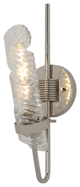 Maxim 39551 Milano 1 Light 16" Tall Wall Sconce - Polished Nickel / Clear Glass