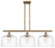 Innovations 916-3I-BB-G713-L 3-Light Island Light, Brushed Brass