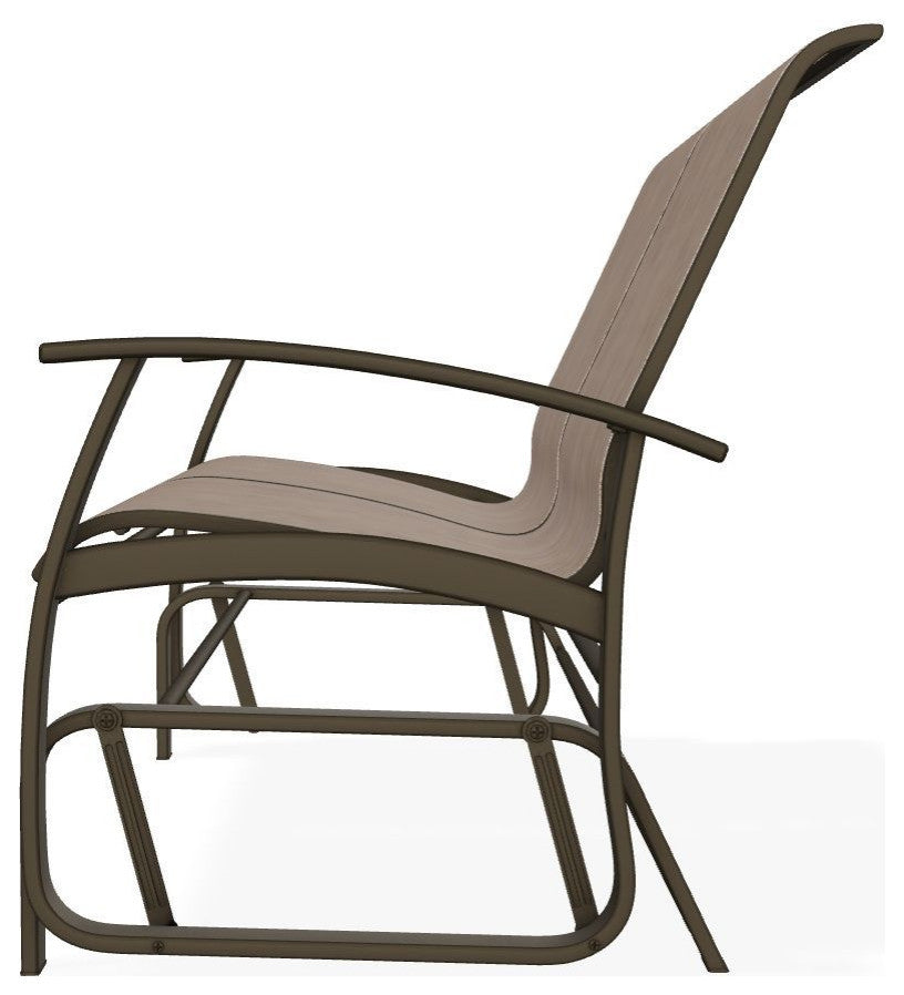 Belle Isle Sling 2-Seat Glider, Augustine Fennel/Beachwood