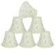 30052-6 Small Bell  Chandelier Clip On Lamp Shade Off White 3"x6"x5"