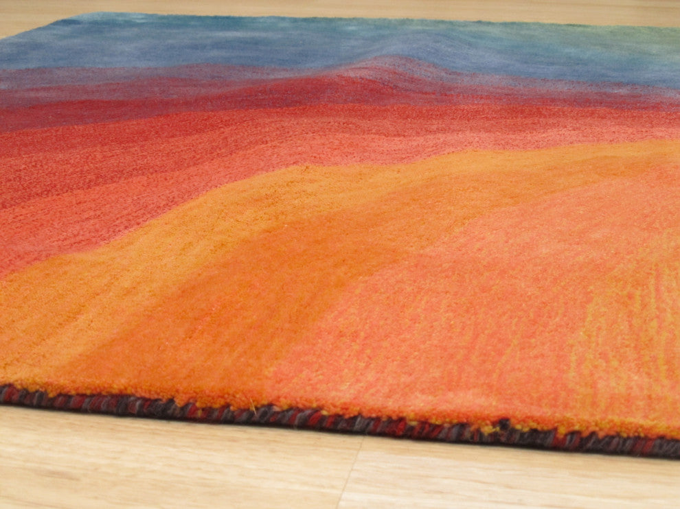 Hand-Tufted Wool Lollipop Contemporary Abstract Swirl Rug, 8'9 X 11'9