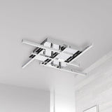 6 Light LED Flush Mount, Polished Chrome