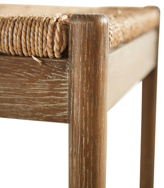 Broomstick Counter Stool with a hand woven seat