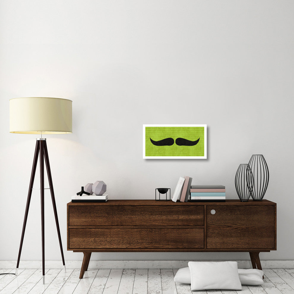 "Mustache: Upswept" Digital Paper Print by BG.Studio, 26"x14"