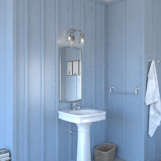 Vaxcel Toledo 2-Light Vanity, Satin Nickel