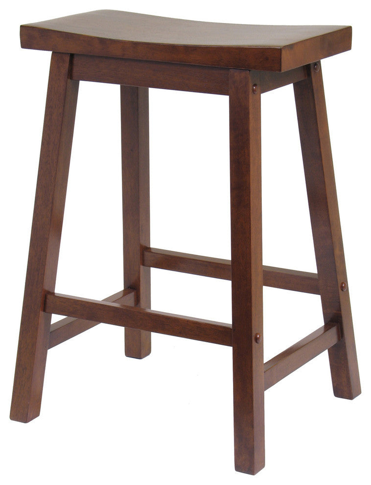 Satori Saddle Seat Counter Stool, Walnut