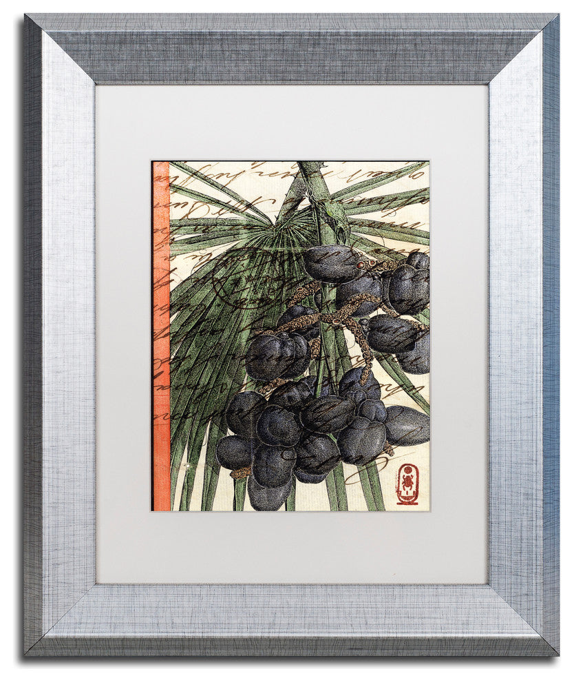 Nick Bantock 'Plums' Matted Framed Art, 14x11