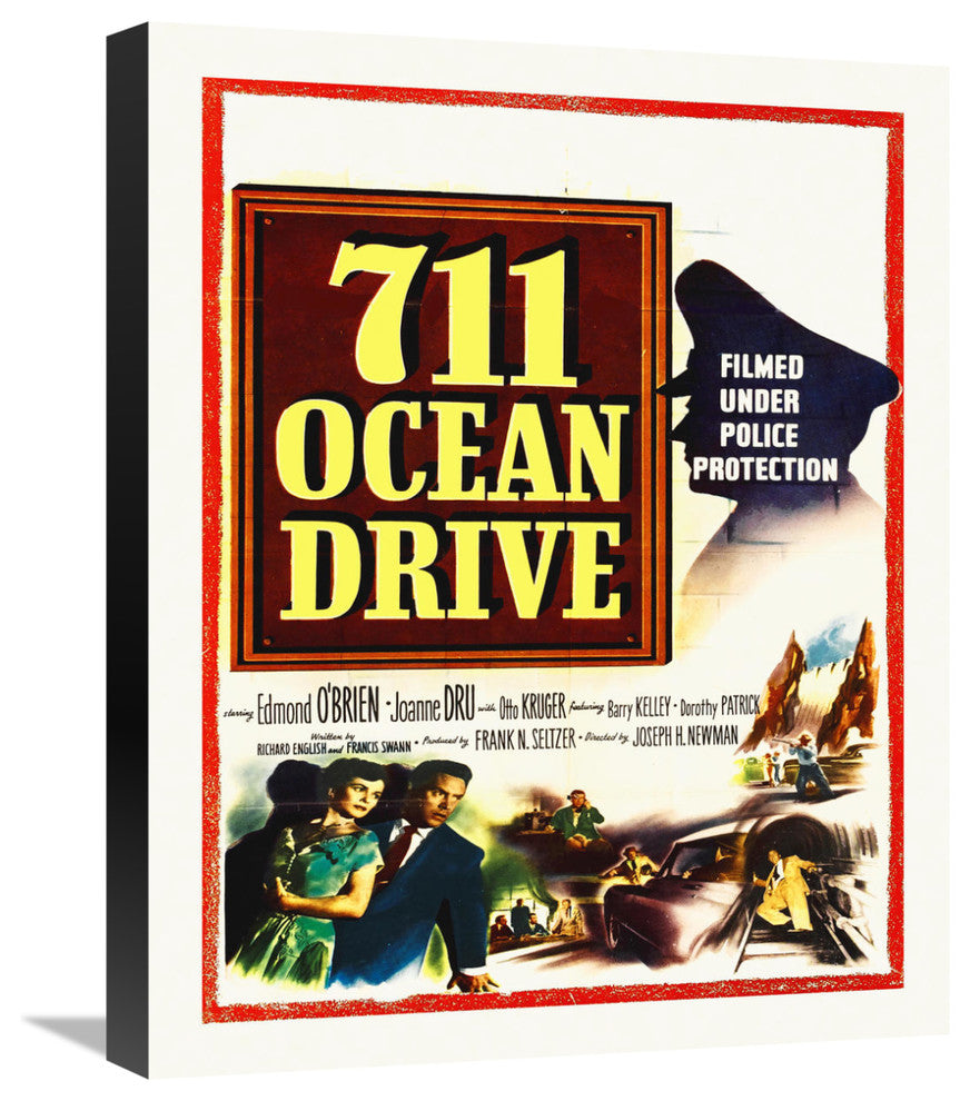 "711 Ocean Drive" Stretched Canvas Giclee by Hollywood Photo Archive, 18"x22"