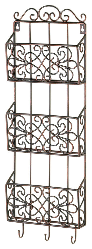 Vintage Charm Triple Wall Rack