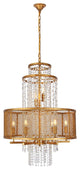 Elegant 1540D24GI Legacy 8 Light Golden Iron Chandelier Clear Royal Cut Crystal