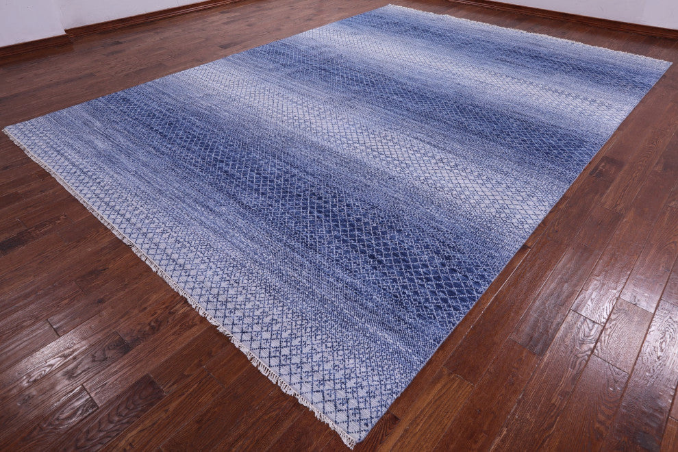 10' 1" X 14' 1" Savannah Grass Handmade Wool Rug - Q13186