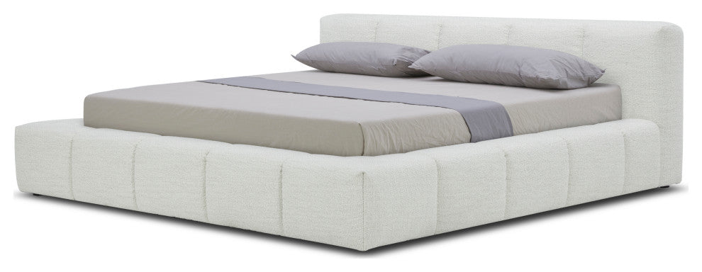 Modrest Lamont Modern Fabric Platform Bed, Eastern King
