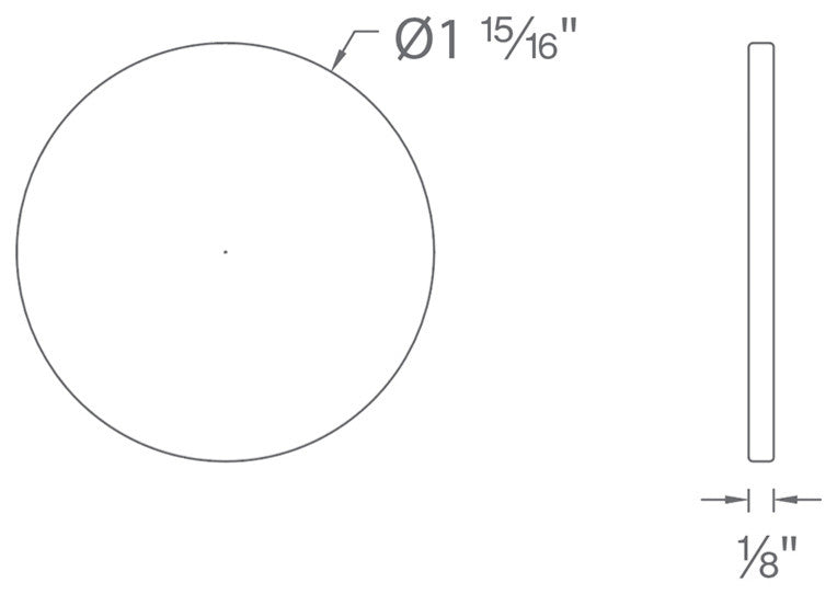 2" Diameter Lens Color Filter, Red
