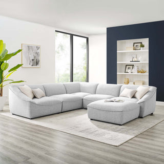 Comprise 6-Piece Sectional Sofa Light Gray