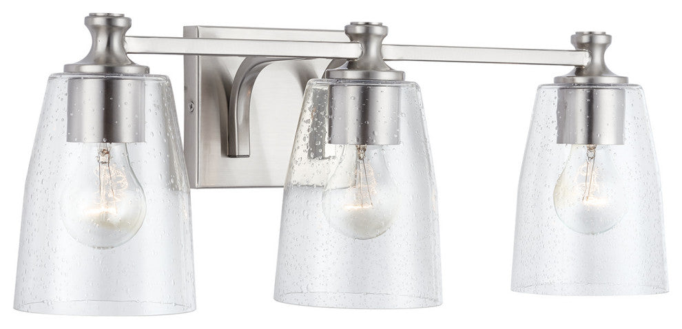 Capital Lighting 140931-506 Myles 3 Light 23"W Bathroom Vanity - Brushed Nickel