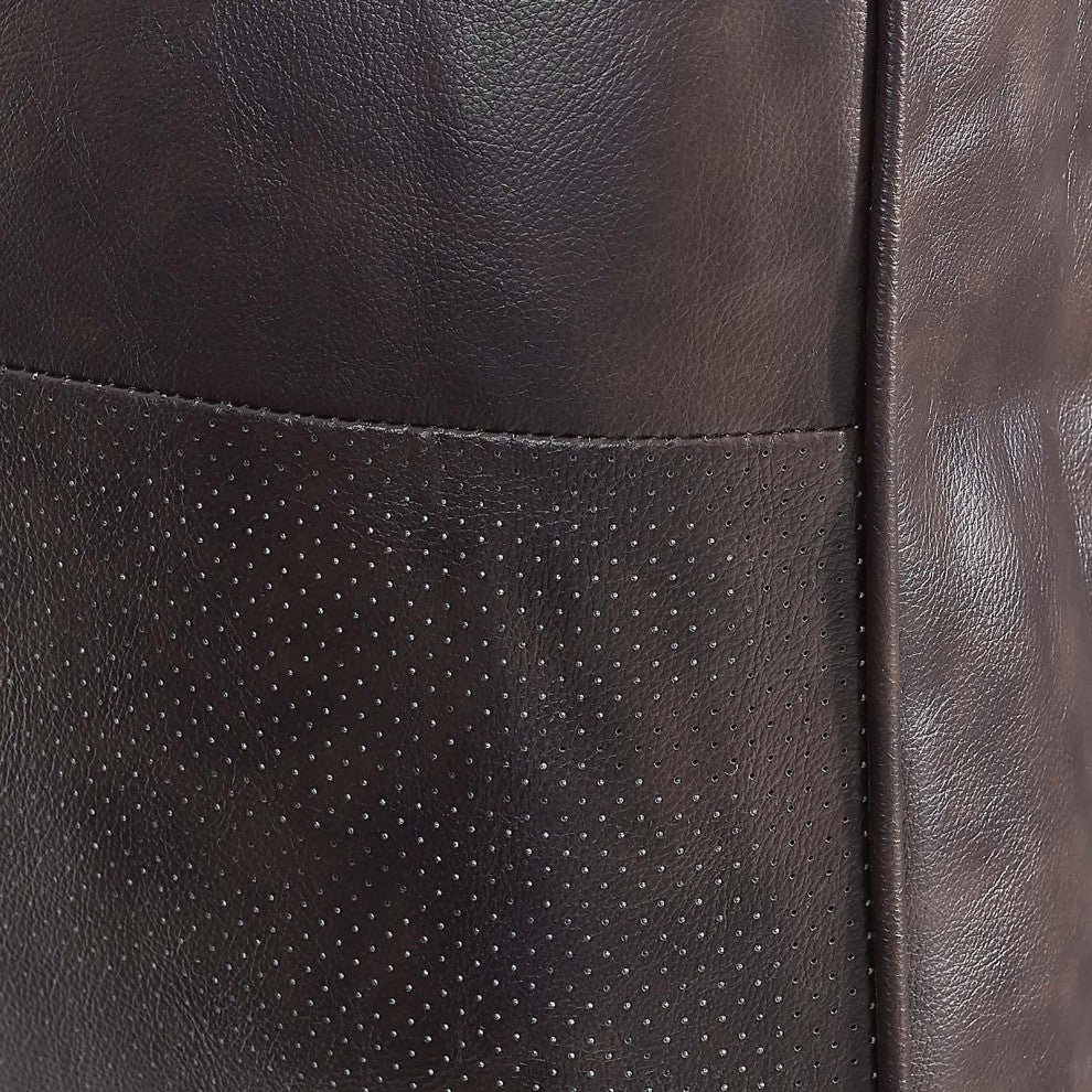 Valour Leather Armchair, Brown