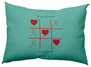 You've Won My Heart Decorative Throw Pillow, Spring Green, 14"x20"