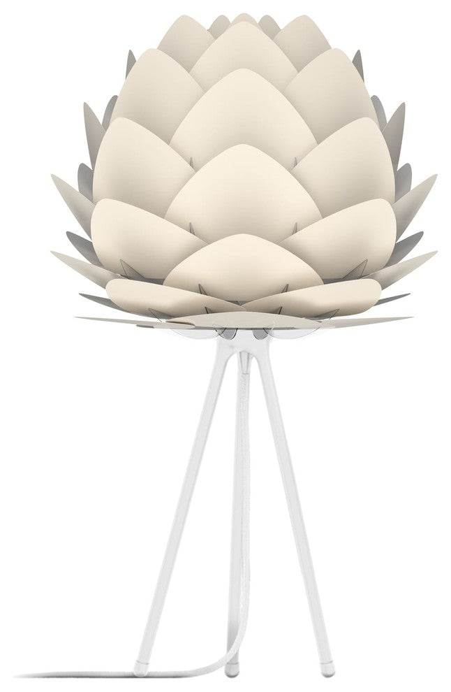 Aluvia Table Lamp, Pearl/White